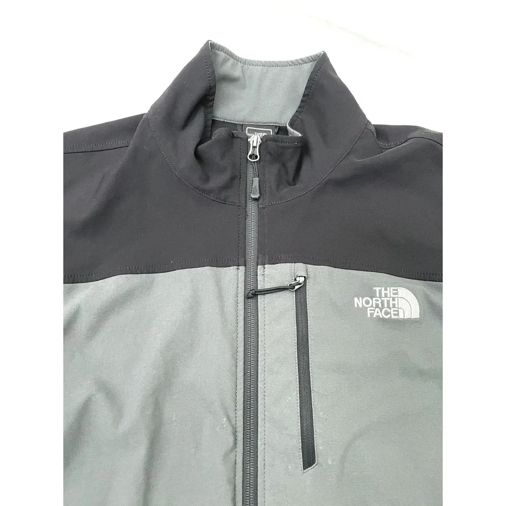 The North Face Apex Bionic‎ Zip Fleece Lined Softshell Jacket XL Gray